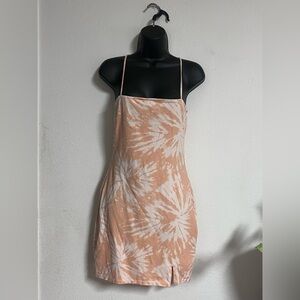 H&M Strapless Peach and White Dress